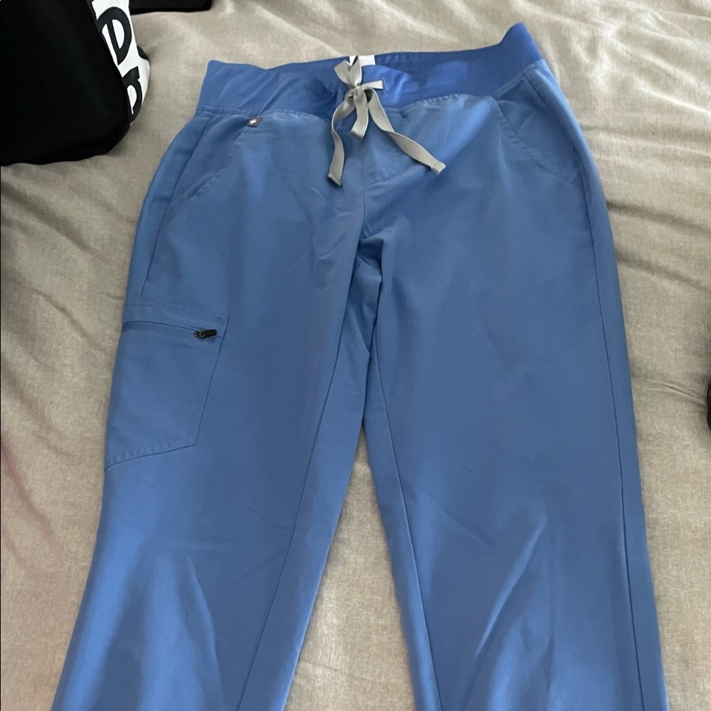 Like new light blue figs  joggers